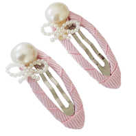 light pink hair clips