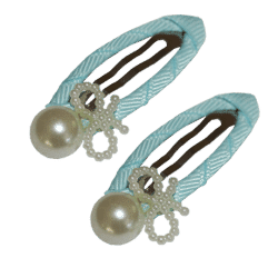 Beautifully Crafted Hair Clips – Light Blue
