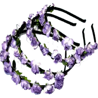 paper flower alice band purple