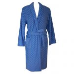 Super Soft Coral Fleece Robe – Elegant Blue