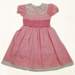 Girls Smocked Dress Pink Stripe – 4 ( Age 4 – 5 years )
