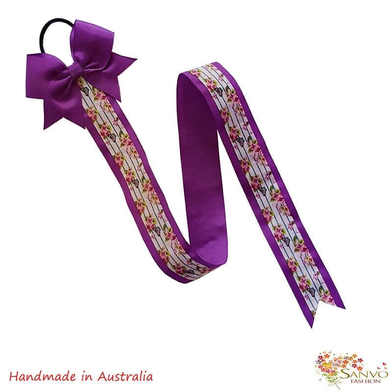 Hair Bow Clips Organiser Purple Colour