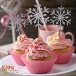 Snowflake Cupcake / Cake Toppers  x 10