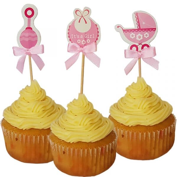 Baby Shower Its a girl cupcake topper